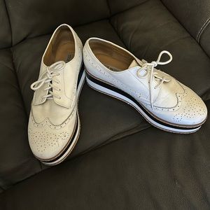 White wing tip Steve Madden